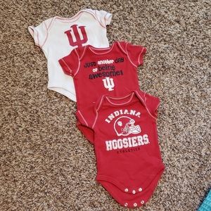 EUC 3 Onesie Set IU Indiana University Hoosiers